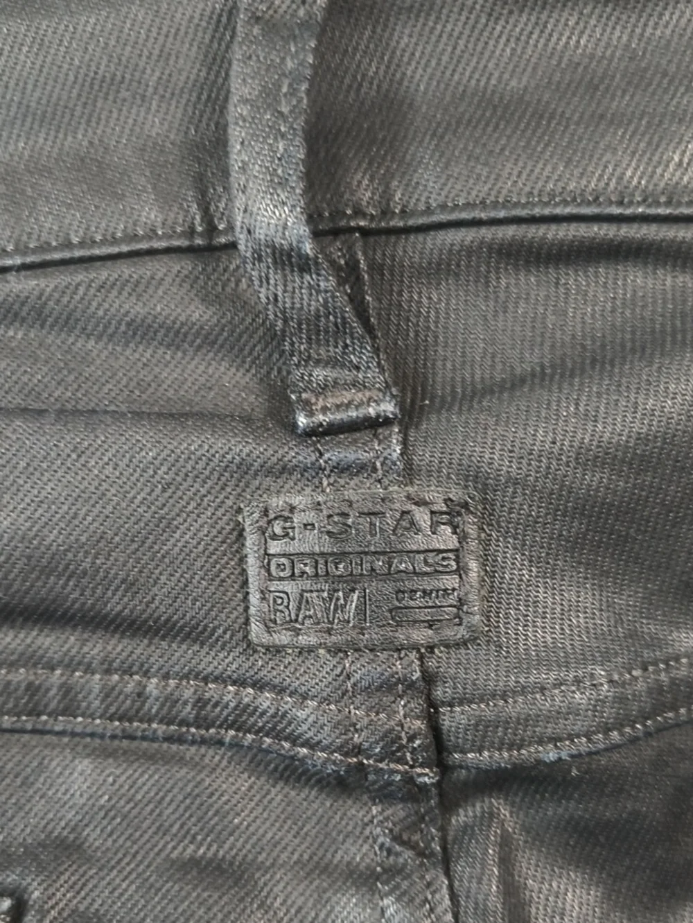 G-Star RAW 5620 3D Zip Knee Skinny Jeans Black Waxed Finish 33 x 32